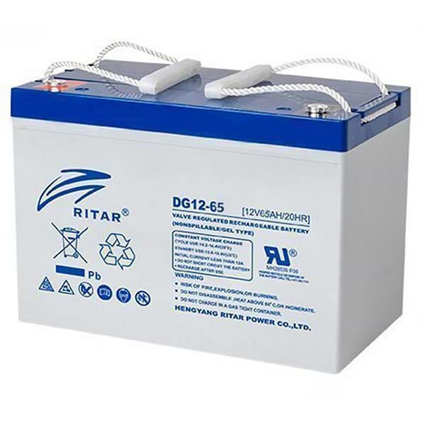 Фото - Аккумулятор для ИБП Ritar GEL 12V-65Ah (DG12-65)