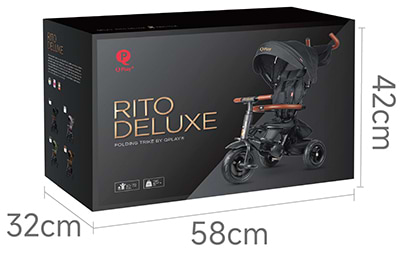 Фото - Триколісний велосипед Qplay Rito Deluxe Black (S380-17RitoDeluxeBlack)