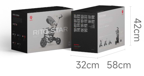 Фото - Трёхколёсный велосипед Qplay Rito Star Grey (S380-11RitoStarGrey)