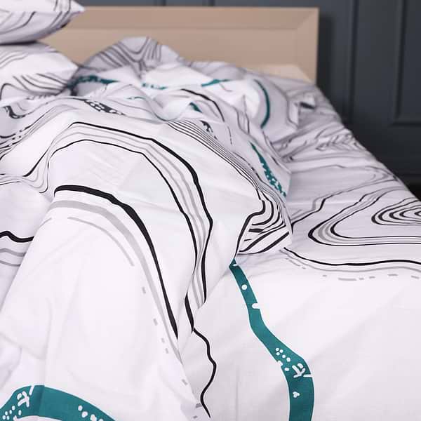 Фото - Наволочка MirSon Ranforce Elite 17-0696 River Streams 70х70 см (2200010453348)