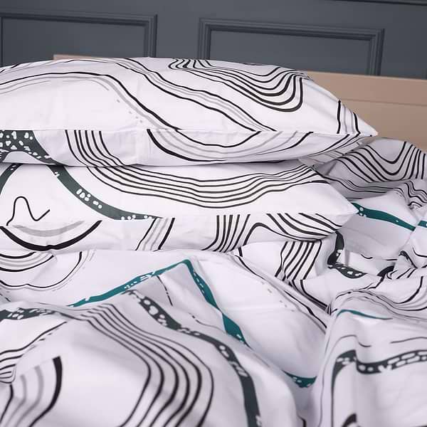 Фото - Наволочка MirSon Ranforce Elite 17-0696 River Streams 70х70 см (2200010453348)