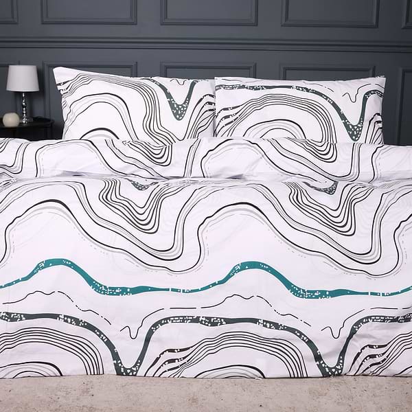 Фото - Наволочка MirSon Ranforce Elite 17-0696 River Streams 70х70 см (2200010453348)