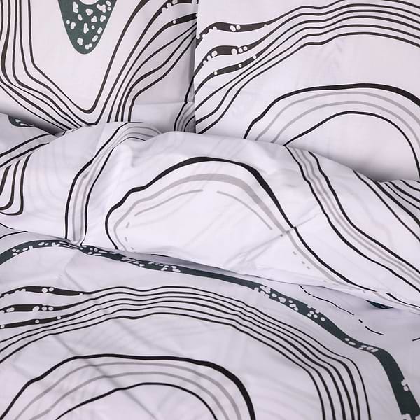 Фото - Наволочка MirSon Ranforce Elite 17-0696 River Streams 70х70 см (2200010453348)