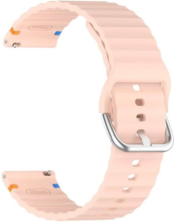 Фото - Ремінець для смарт-годинника BeCover Ribbed Tape (22mm) for Huawei Watch GT 5 / GT 4 (46mm) / GT 3 (46mm) / GT 2 (46mm) / GT 2 Pro / Watch GS Pro Pink (714290)