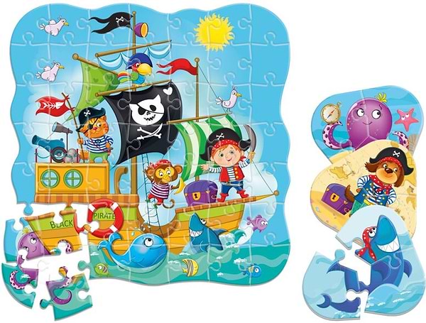 Фото - Пазлы (3-4 года) Roter Kafer 2 в 1 Пираты (RK1140-04)