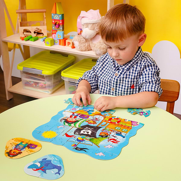 Фото - Пазлы (3-4 года) Roter Kafer 2 в 1 Пираты (RK1140-04)