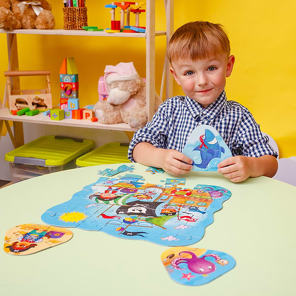 Фото - Пазлы (3-4 года) Roter Kafer 2 в 1 Пираты (RK1140-04)