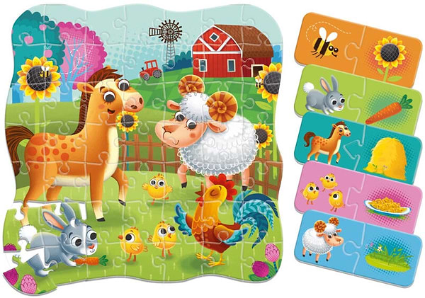 Фото - Пазли (3-4 роки) Roter Kafer 2 в 1 Ферма (RK1140-05)