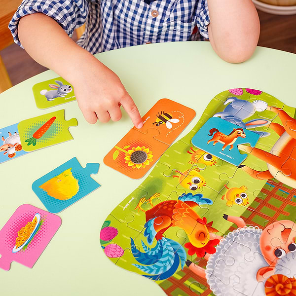 Фото - Пазли (3-4 роки) Roter Kafer 2 в 1 Ферма (RK1140-05)