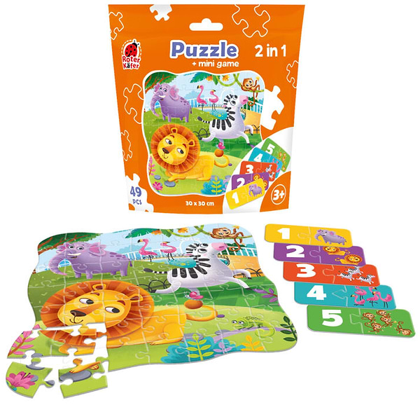 Фото - Пазли (3-4 роки) Roter Kafer 2 в 1 Зоопарк (RK1140-06)