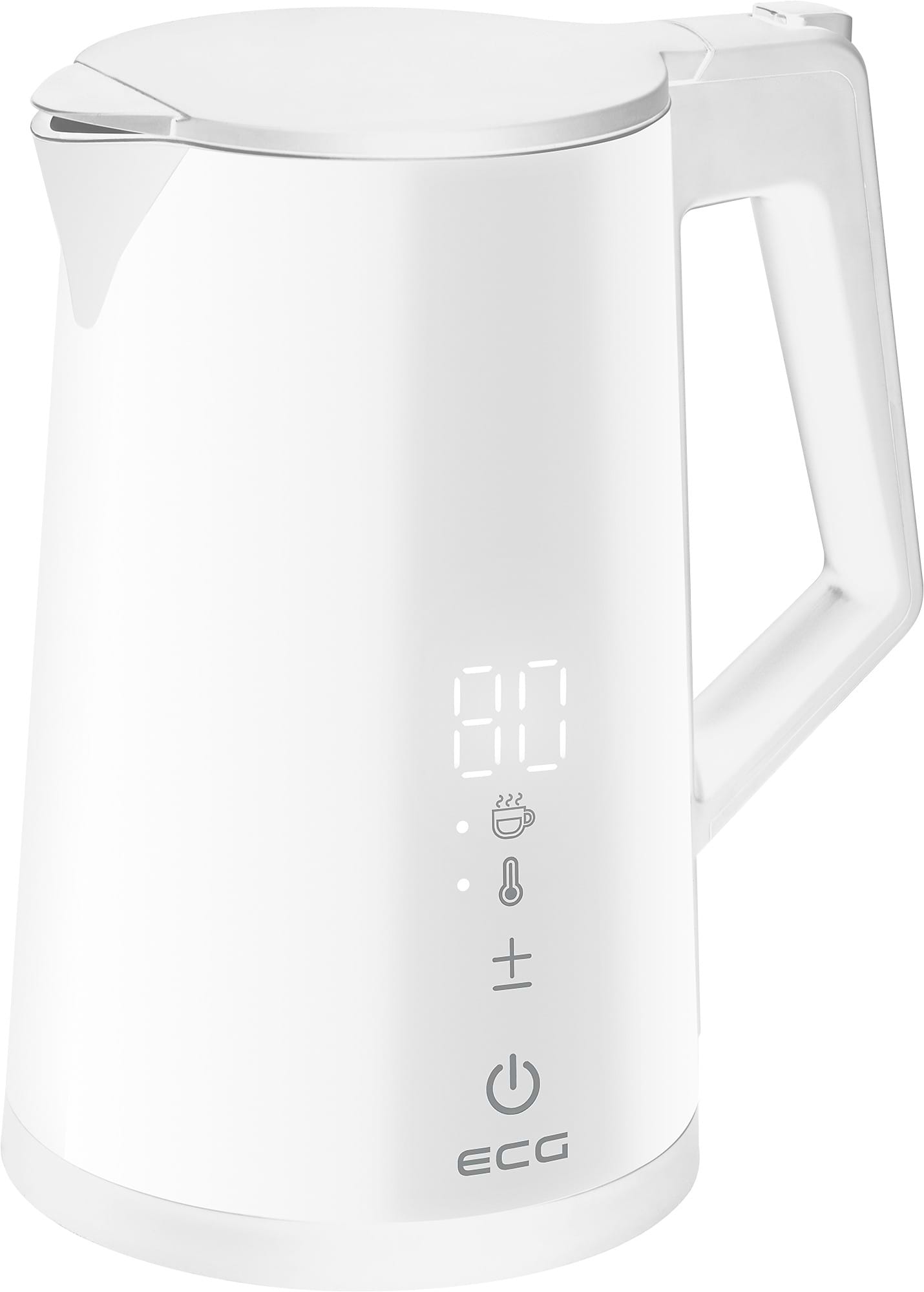 Электрический чайник ECG RK 1893 Digitouch White - Фото 1