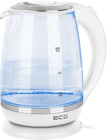 Электрический чайник ECG RK 2020 White Glass - Фото 1