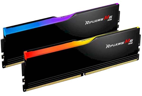 Фото - Память DDR G.Skill Ripjaws M5 RGB Black DDR5-6000 32GB (2x16GB) (F5-6000J3040F16GX2-RM5RK) Фото - Память DDR G.Skill Ripjaws M5 RGB Black DDR5-6000 32GB (2x16GB) (F5-6000J3040F16GX2-RM5RK)