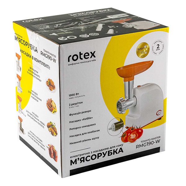 Фото - Мясорубка Rotex RMG190-W Tomato Master