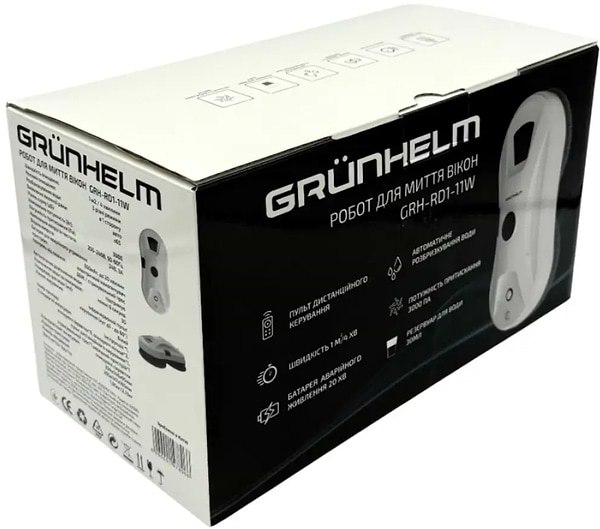 Фото - Пылесос оконный Grunhelm GRH-RD1-11W