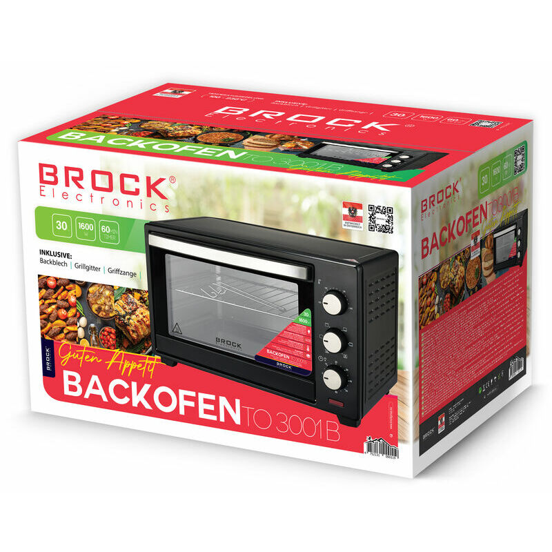 Фото - Піч електрична BROCK TO 3001 BK