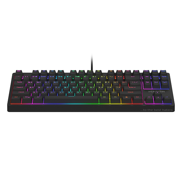 Фото - Клавіатура дротова ігрова Hator Rockfall 2 Mecha TKL Orange USB Black (HTK-720)