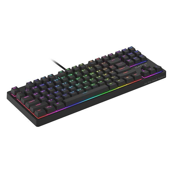 Фото - Клавіатура дротова ігрова Hator Rockfall 2 Mecha TKL Orange USB Black (HTK-720)