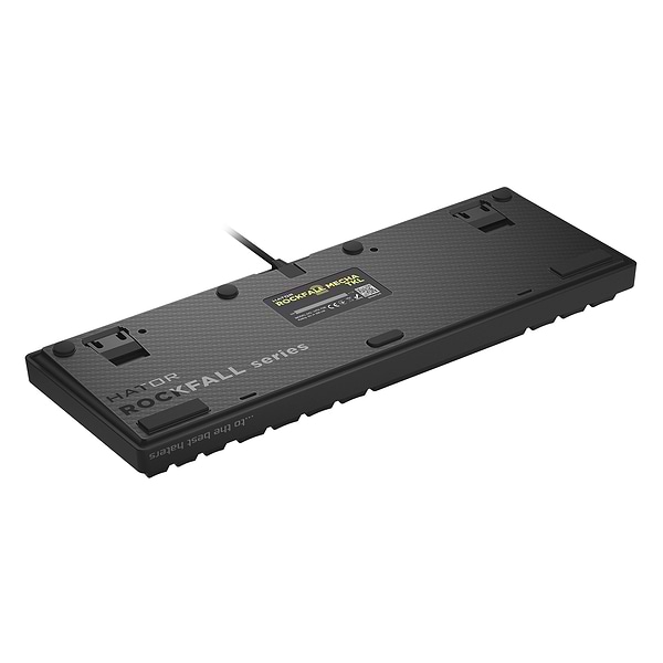 Фото - Клавіатура дротова ігрова Hator Rockfall 2 Mecha TKL Orange USB Black (HTK-720)
