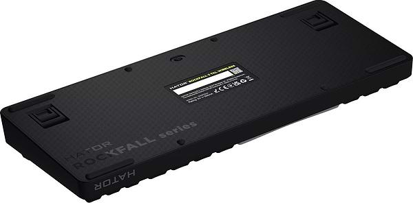 Фото - Клавіатура бездротова ігрова Hator Rockfall 3 Mecha TKL QMK/VIA Orange Wireless Black (HTK850UA)