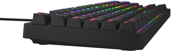 Фото - Клавиатура проводная игровая Hator Rockfall 2 Mecha TKL Orange USB Black (HTK-520)
