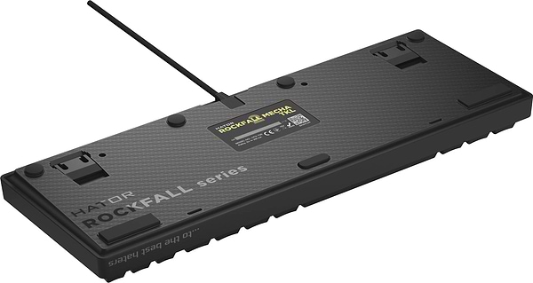 Фото - Клавиатура проводная игровая Hator Rockfall 2 Mecha TKL Orange USB Black (HTK-520)