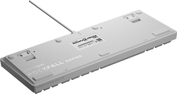 Фото - Клавиатура проводная игровая Hator Rockfall 2 Mecha TKL Orange USB White (HTK-521)