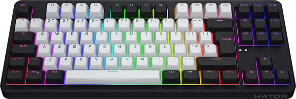 Фото - Клавиатура беспроводная игровая Hator Rockfall 3 Mecha TKL wireless orange (HTK850EU) Black
