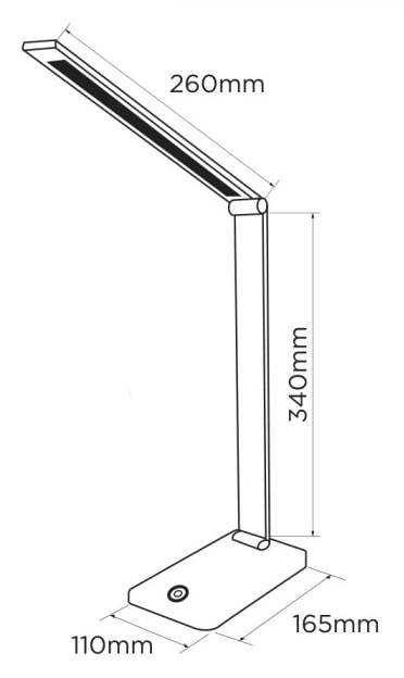 Фото - Настільна лампа ELM Rodeo 9W IP20 4000K White (27-0005)