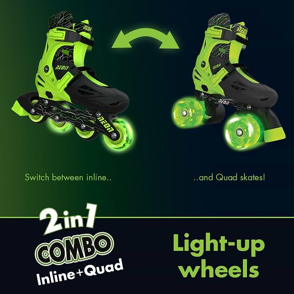 Фото - Ролики Neon Combo Skates Green (NT09G4)