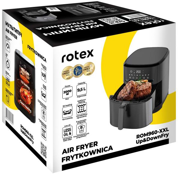 Фото - Уцінка - Мультипіч Rotex ROM960-XXL Up&DownFry