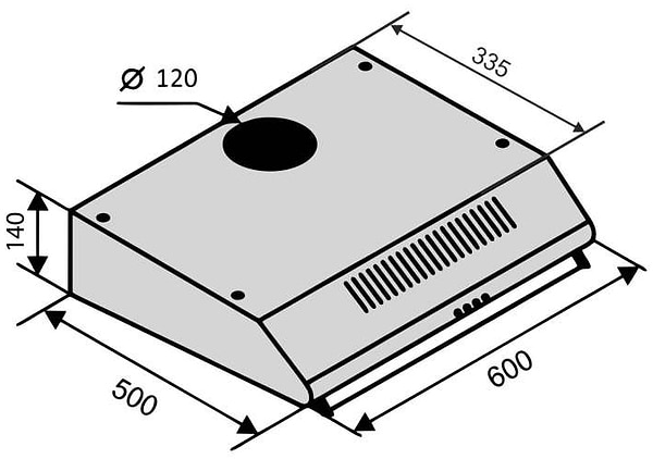 Фото - Вытяжка традиционная Ventolux ROMA 60 IX LUX
