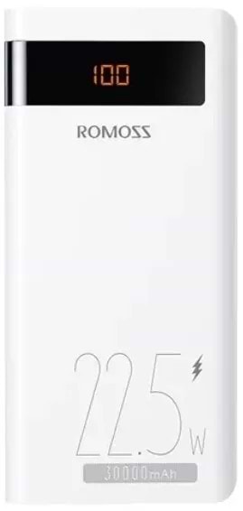 Батарея мобільна Romoss 30000mAh PHP30 22.5W (PHP30-852-1111) White