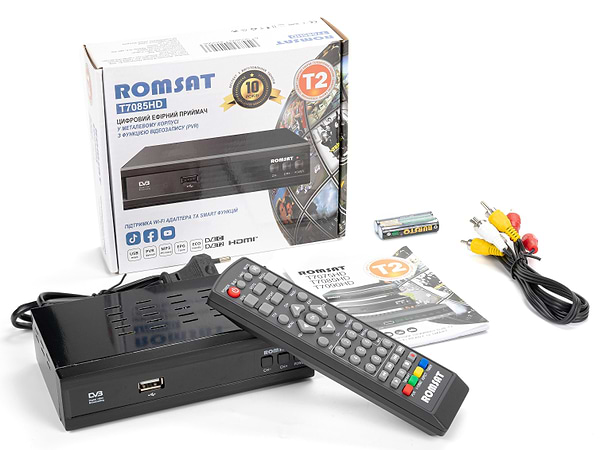 Фото - Тюнер цифрового ТВ Romsat T7085HD