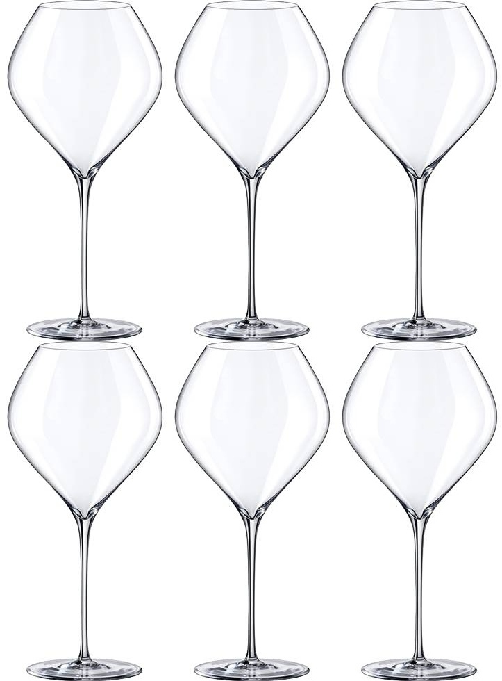 Набір келихів Rona Burgundy SWAN 860 мл 6 шт. (6650/860)