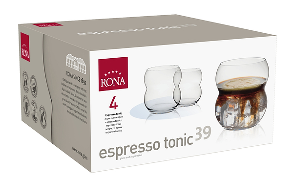 Фото - Набор стаканов Rona ESPRESSO TONIC 395 мл 4 шт. (8604/395)