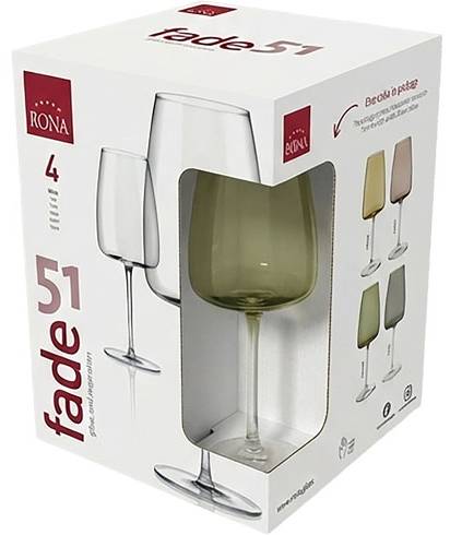 Фото - Набор бокалов Rona FADE EMERALD 510 мл 4 шт. (7023/45312/510)