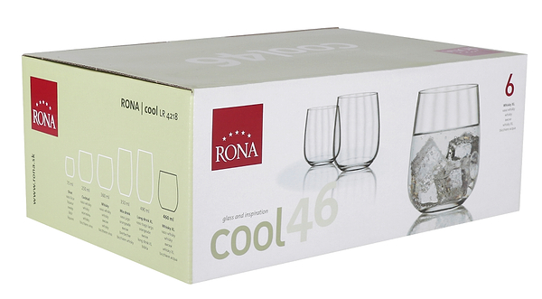 Фото - Набор стаканов Rona FAVOURITE COOL 460 мл 6 шт. (4218/2P/460)