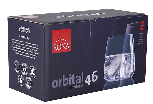 Фото - Набор стаканов Rona ORBITAL 460 мл 2 шт. (7252/UM/460)