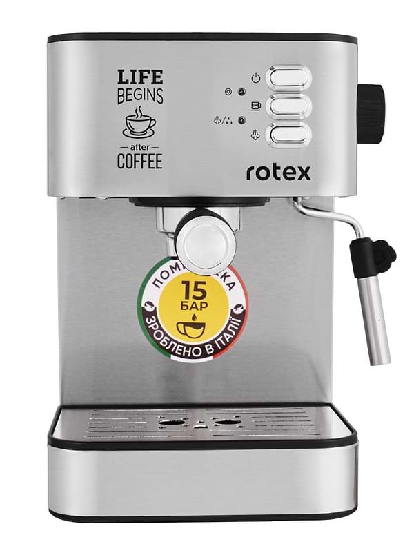 Фото - Кавоварка рожкова Rotex RCM750-S Life Espresso
