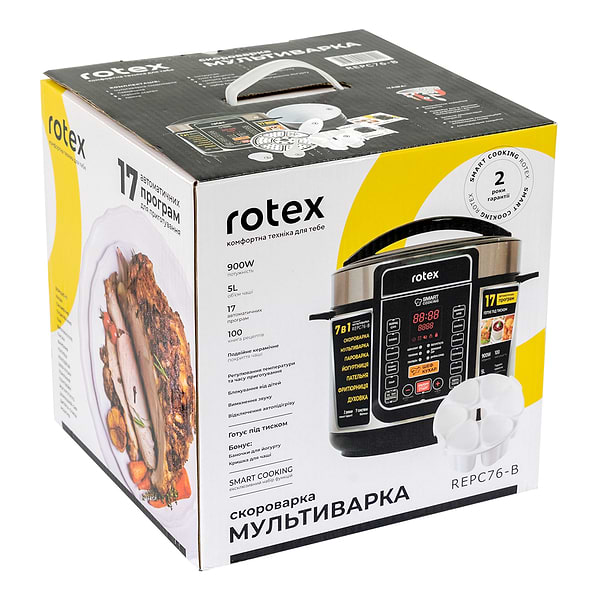 Фото - Мультиварка-скороварка Rotex REPC76-B