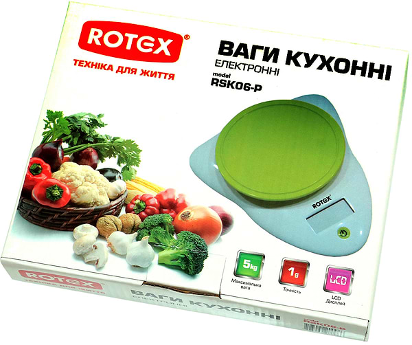 Фото - Ваги кухонні Rotex RSK06-P