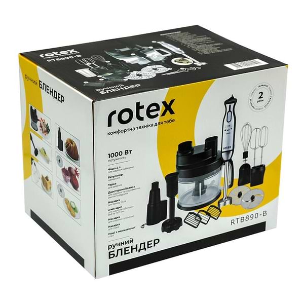Фото - Уцінка - Блендер міні-комбайн Rotex RTB890-B ##