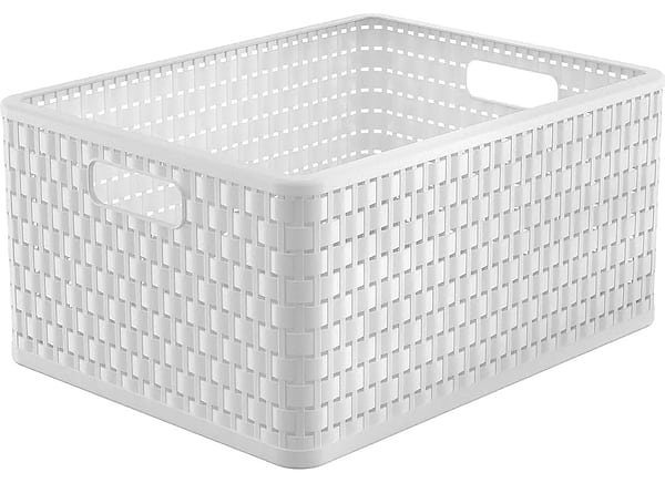 Фото - Короб для зберігання Rotho А4 COUNTRY 28 л білий (11668.1)