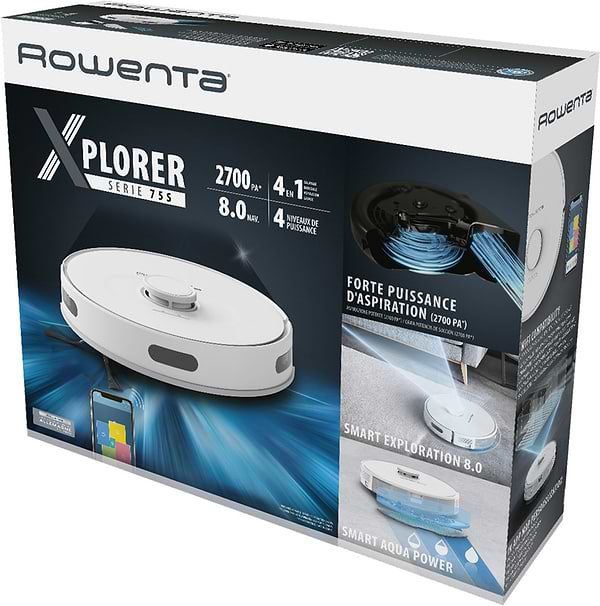Фото - Уценка - Робот-пылесос моющий Rowenta RR8567WH