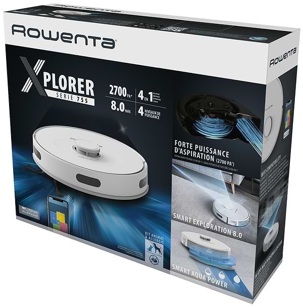 Фото - Уценка - Робот-пылесос моющий Rowenta RR8577WH