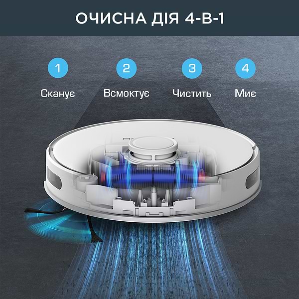 Фото - Робот-пылесос моющий Rowenta RR8587WH