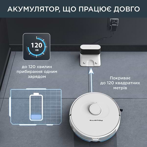 Фото - Робот-пылесос моющий Rowenta RR8587WH