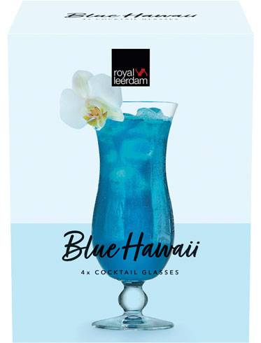 Фото - Набір келихів Royal Leerdam BLUE HAWAII 440 мл 4 шт. (828016)