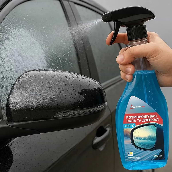 Фото - Засіб для скла для авто Poputchik 0.5л (20-028-IS)